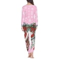 thumbnail image 4 of Conjunto de pijama de manga larga para mujer, ropa de dormir con diseño navideño, para Primavera e invierno, envío directo, 4 of 4