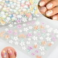 thumbnail image 3 of 30 Sheets Flower Nail Art Stickers Decals Colorful Flower Nail Stickers 3D Self Adhesive Cute Daisy Floral Nail Decals Heart Nail Supplies Nail Art Design Decoration Accessories for Women and Girls, 3 of 7