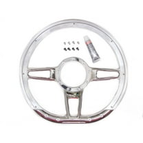 Steering Wheel Formula D-Shaped 14in Polished