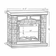 thumbnail image 4 of FESTIVO 41 in. Faux Stone Freestanding Electric Fireplace, 4 of 5