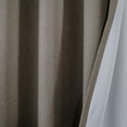 thumbnail image 3 of Luxe Weavers Pair of Window Panels Dark Taupe 100% Blackout Curtains 84" Length for Bedrooms, Energy Efficient Drapes, 3 of 11