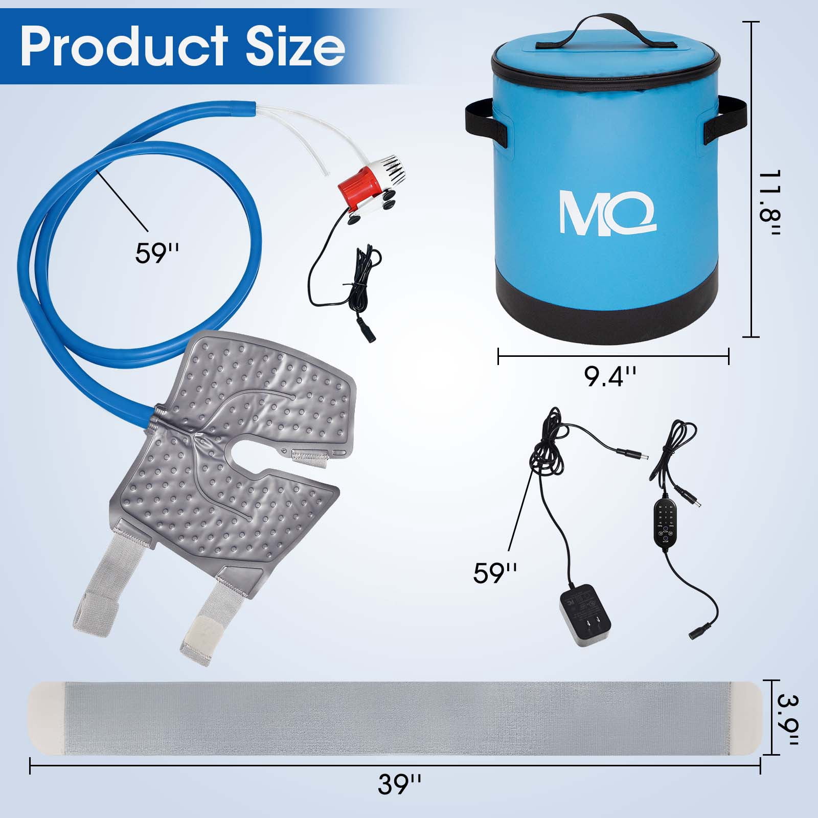 Ice Machine for Knee After Surgery Cold Therapy Machine for Sports Injuries Sprains Reduce Swelling with Digital Timer Quiet Pump