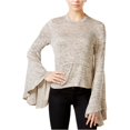 thumbnail image 1 of Blusa de manga acampanada bar III para mujer color beige mediana, 1 of 2
