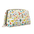 thumbnail image 2 of Gaeub Summer Animal Printed Travel Cosmetic Bag,Makeup Bag, Large Capacity Toiletry Bag for Women, Portable Pouch Make Up Organizer with Zipper and Divider, 2 of 8