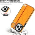 thumbnail image 4 of for iPhone 15 Pro Max Case with Wristband Strap, PU Leather Phone Case with Ring Stand Case for iPhone 15 Pro Max ZWD Orange, 4 of 18