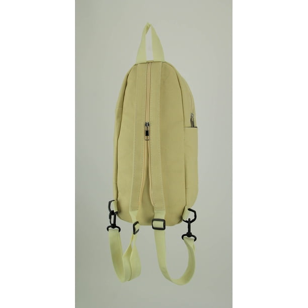 Sleepyville Critters Beige Canvas Peeking Penguin Backpack or Sling Bag Small Sleepyville Critters Beige Canvas Peeking Penguin Backpack  main image 3