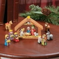 thumbnail image 2 of Fun Express Nativity Set Decorative Multicolor Resin 9 Pieces, 2 of 2