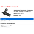 thumbnail image 2 of Speedometer Transmitter - Compatible with 2009 - 2017 Chevy Traverse 2010 2011 2012 2013 2014 2015 2016, 2 of 2