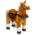 thumbnail image 2 of Qaba Ride on Horse, Walking Horse Toy, Kids Plush Riding Horse Pony with Wheels, Neighing Sound for 3-5 Years Old up to 132 Pounds, 2 of 9