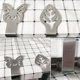 thumbnail image 1 of serony 4 pcs en Acier Inoxydable Nappe Clips Matériel Ménage Pinces Clip, 1 of 7