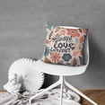 thumbnail image 5 of Colorful Floral Pillowcases Sweet Home Farmhouse Throw Pillow Covers 18 X 18 Inch, Set Of 2, Linen Study Sofa Cushion Cover Indoor Living Room Home Decor, 5 of 7