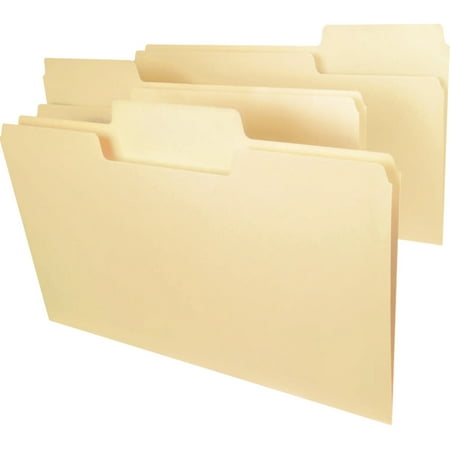Smead SuperTab® Heavyweight File Folder, Oversized 1/3-Cut Tab, Legal Size, Manila, 50 Per Box (15401)