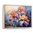 thumbnail image 2 of Designart "Meadow Iris III" Floral Floater Framed Wall Art Print, 2 of 7