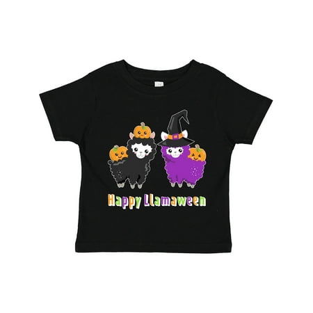 

Inktastic Happy Llamaween with Cute Llamas and Pumpkins Boys or Girls Toddler T-Shirt