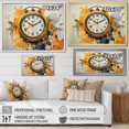 thumbnail image 4 of Designart "Clock Minimalist painting II" Fashion Floater Framed Wall Art Living Room, 4 of 7