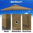 thumbnail image 2 of Sunrise Replacement top cover for 10'X10' gazebo canopy patio pavilion sunshade plyester Double tier-Tan, 2 of 10