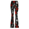 thumbnail image 3 of QATAINLAV Women's Ugly Christmas High Waist Flared Leggings Casual Tummy Control Workout Yoga Pants Milk Silk Soft Bell Bottom Trousers Multicolor S Sales Today, 3 of 5