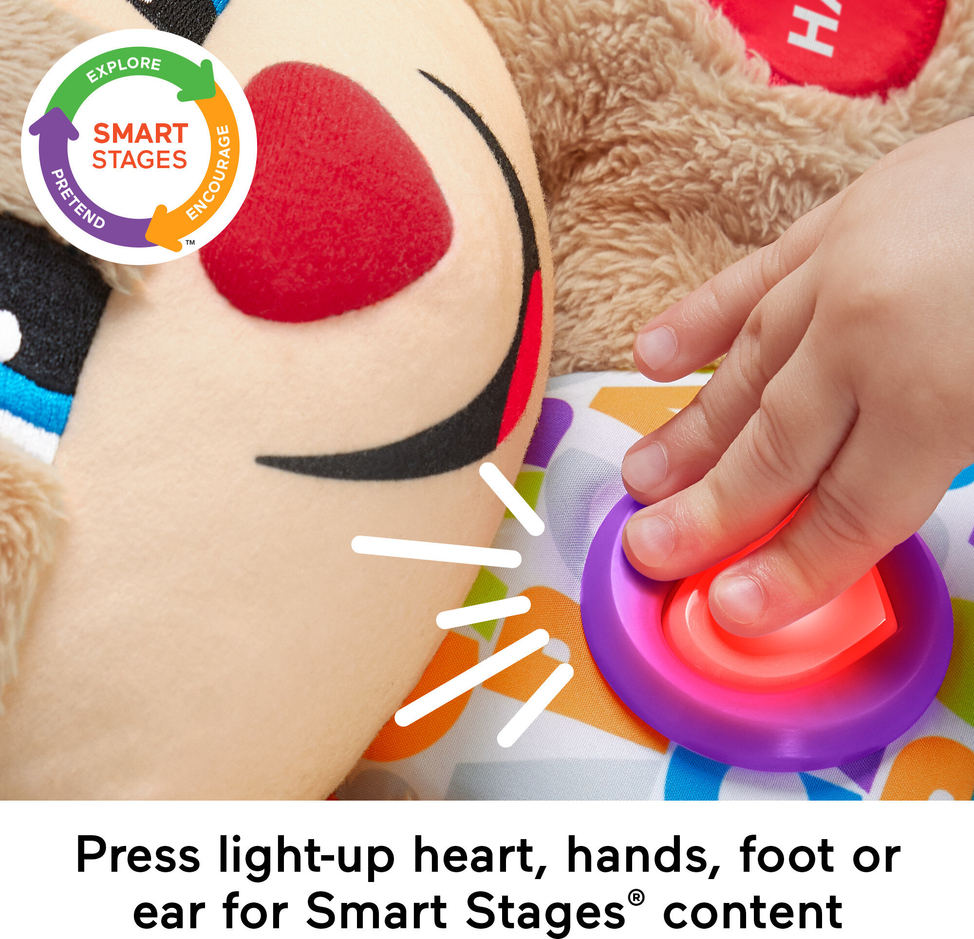 Fisher-Price Laugh & Learn Smart Stages Puppy Plush Learning Toy for Baby, Infants and Toddlers - image 4 of 8