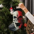 thumbnail image 5 of Lsque Red And White Screaming Demon Skull Pattern 18 Inch Christmas Stockings, Festive Holiday Stocking for Christmas Decorations Holiday Decor, 5 of 7