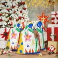 thumbnail image 7 of ZICANCN Christmas Gift Bags, Funny Flower Butterfly Reusable Fabric Drawstring Storage Bags with Drawstring, Medium Size, 7 of 7