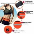 thumbnail image 6 of Running Belt Waist Pack, Water Resistant Waist Bag, Sports Fanny Pack with Adjustable Belt Orange, 6 of 8