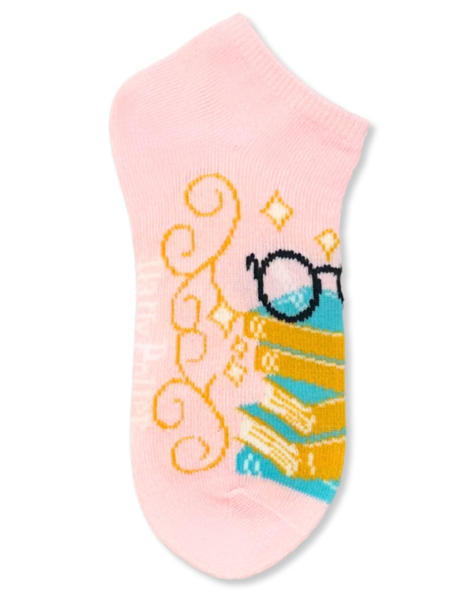 Harry Potter Girls No-Show Socks, 5-Pack, Sizes S/M-M/L