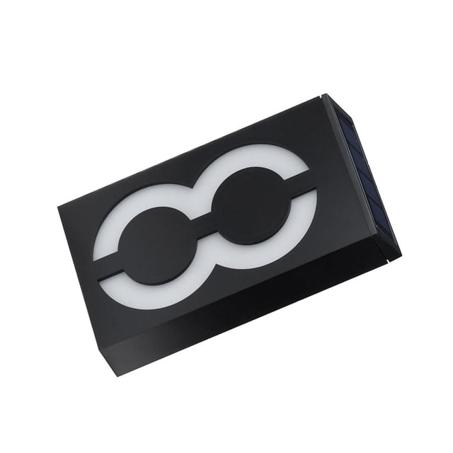 Advancent Luz de placa de puerta, tablero de guía, lámpara de pared Solar, farol de jardín de calle, exterior, recargable, señal alimentada Iluminación y accesorios Ocho