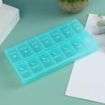thumbnail image 4 of Organizador de pastillas de 14 compartimentos, , , estuche , 2 veces , pastillero portátil, caja de almacenamiento para Azul Sunnimix Organizador de almacenamiento, 4 of 8