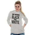 thumbnail image 3 of No More Black and White Zebra Print Women Plus Size Long Sleeve Graphic Tee Brisco Brands 2X, 3 of 5