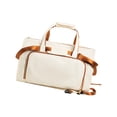 thumbnail image 2 of Bolsa de viaje de lona, ​​bolso de mano de gran capacidad, bolsa de equipaje impermeable para exteriores beige, 2 of 9