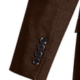 thumbnail image 4 of USNSM Men's Fashion Ceremonial Suit Jackets Double Breasted Loose Jackets Lightweight Casual Sport Coat Regular Fit Street Outerwear Brown XXL, 4 of 7
