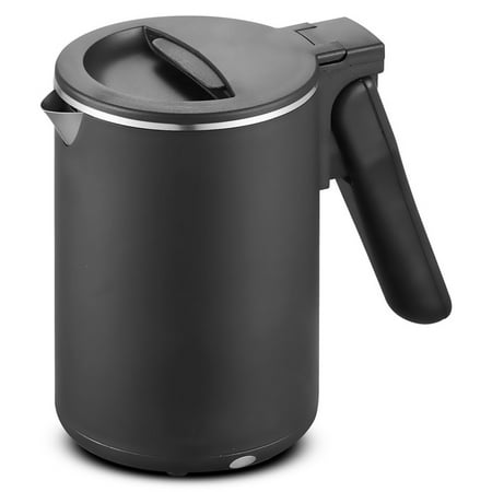 Elite Cuisine EKT157 Dual Voltage 110-220V US Plug, Travel Double Wall Cool-Touch, 0.65Qt. Electric Kettle