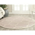 thumbnail image 2 of SAFAVIEH Cambridge Justine Geometric Quatrefoil Wool Area Rug, Light Pink/Ivory, 9' x 12', 2 of 10