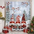 thumbnail image 2 of Shower Curtains Sets for Bathroom Decor Christmas Winter Dwarf Reindeer Tree Waterproof Bathroom Curtain with Hooks, Farm Snowy Scene Forest for Bathroom Decor,36x72IN, 2 of 9