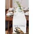 thumbnail image 4 of Happy Groundhog Day Table Runner 60 Inches, February Spring Party Cute Animals Bed Runner Dresser Scarves Tabletop for Indoor Outdoor Parties/Ceremony/Banquet, 13" x 60", 4 of 8