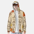 thumbnail image 2 of Fotbe Thanksgiving With A Grateful Heart Chaqueta con Protección Solar UPF 50+ para Hombre y Mujer, Camisa con Capucha y Bolsillos-Small, 2 of 7