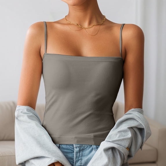 Tank Tops for Women Lightweight Plain Summer Tank Tops for Women Adjustable Straps Comfy U Neck Sleeveless Sweaters Camisole Vest Casual Basic Cami Shirts