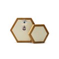 thumbnail image 2 of Oirlv 2PCS Hexagonal Solid Wood Jewelry Display Stand, Environmentally Friendly, 2 of 7