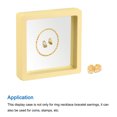 thumbnail image 5 of Floating Thin Film Display Box, ABS Frame Case 9cm x 9cm x 2cm Yellow Pack of 5, 5 of 5