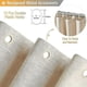 thumbnail image 3 of Cortina De Ducha De Tela Beige/Crema De 180x180 Cm, Juego De Cortina De Ducha De Tela De Poliéster Resistente Texturizada con 12 Ganchos De Plástico, Decoración Impermeable De Lujo, 3 of 5