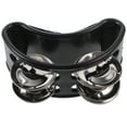 thumbnail image 3 of MasteelfCA Foot Tambourine Percussion Musical Instrument With Metal Jingle Bells (Black), 3 of 7