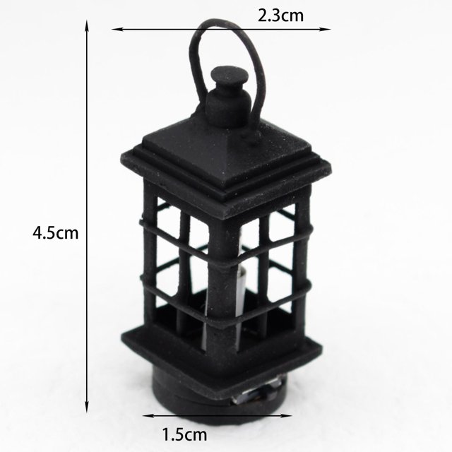 Hollow Sturdy 12 for Dollhouses Bedroom CUTICAT Linterna en miniatura
