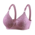 thumbnail image 1 of Abcnature Women Full Coverage Bras Printing Plus Size Full Cup Bras without Underwire Hold Side Breasts Sagging Daily Bras, 1 of 4