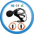 thumbnail image 1 of Micrófono mini profesional estable para grabación de entrevistas en teléfonos móviles, micrófono omnidireccional, micrófono para teléfono móvil con clip para collar, karaoke para teléfonos móviles, 1 of 1