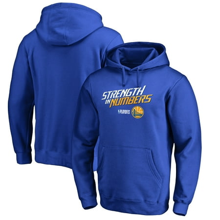 Men's Fanatics Branded Royal Golden State Warriors 2018 NBA Playoffs Slogan Pullover Hoodie