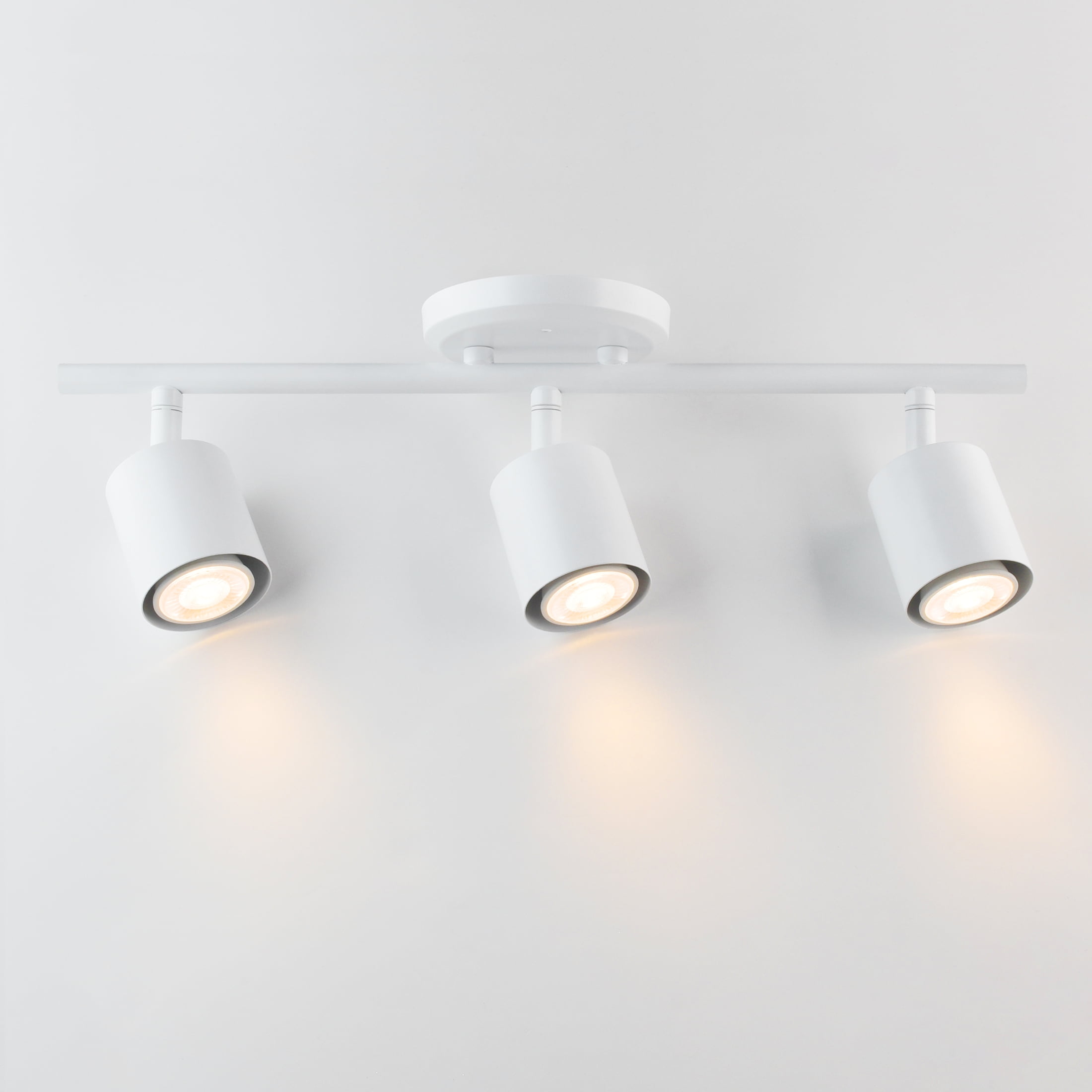 Mainstays 20" Contemporary 3-Light White Round Back Linear Track Lighting Set