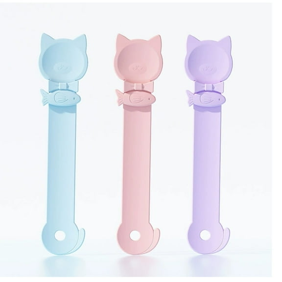 Naisfei Cat Treat Spoon Squeeze,3 PCS Cat Strip Feeder Spoon,Multi-Function Cat Treat Dispenser Spoon,Easy Feeding Cat Spoon for Licky Treats,Cat Spoons&Cat Food Spoon for Wet Food
