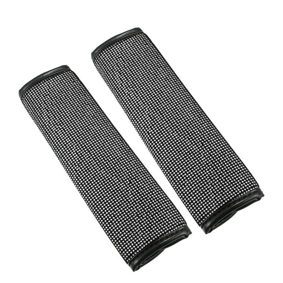 2 Pcs Car Seat Belt Protector Pads Shoulder Strap Seatbelt Soft Comfort Covers Universal WhiteWhite