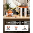 thumbnail image 2 of VEVOR 5 Gallon Vacuum Chamber with Pump, 3.5 CFM, Single Stage Vacuum Pump, Stainless Steel Degassing Chamber Kit with Tempered Glass Lid, 5 ft Hose, for Stabilizing Wood Degassing Silicone Resin, 2 of 9