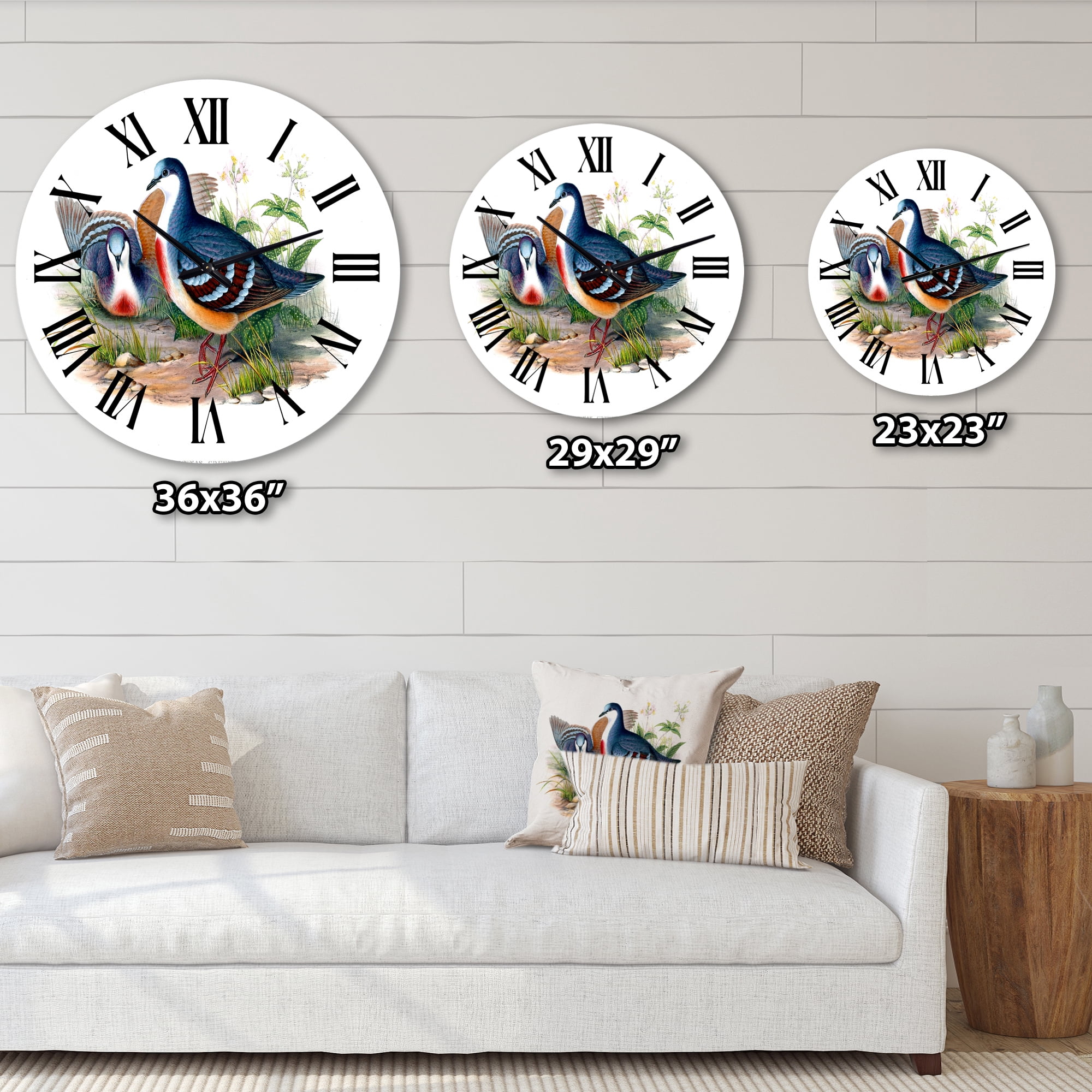 Designart 1 in Quartz Traditional Wall Clock